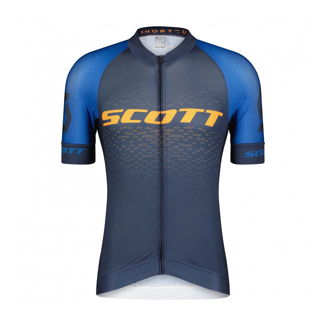 
                SCOTT Cyklistický dres s krátkým rukávem - RC PRO SS - modrá/oranžová XL
            