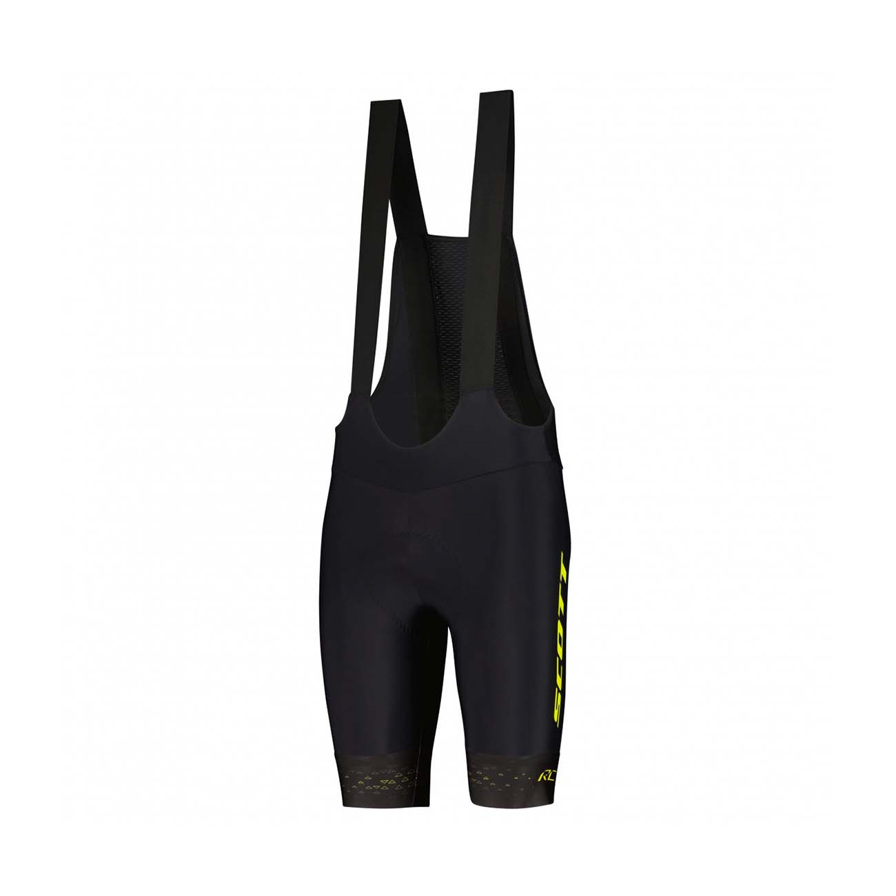 
                SCOTT Cyklistické kalhoty krátké s laclem - RC PRO +++ 2022 - černá/žlutá S
            