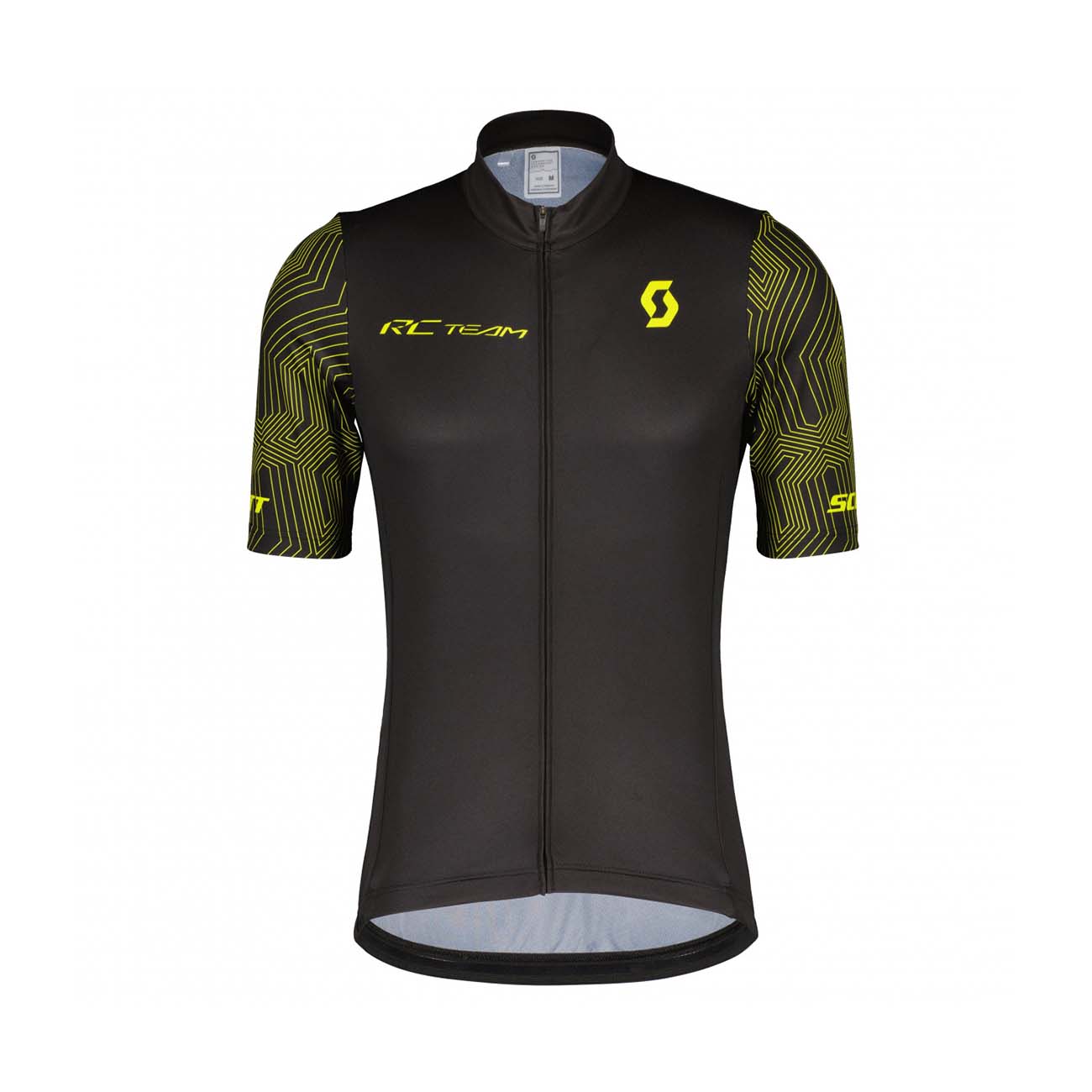 
                SCOTT Cyklistický dres s krátkým rukávem - RC TEAM 10 SS - žlutá/černá M
            