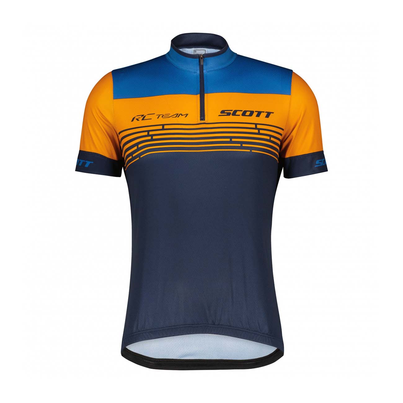 
                SCOTT Cyklistický dres s krátkým rukávem - RC TEAM 20 SS - modrá/oranžová
            