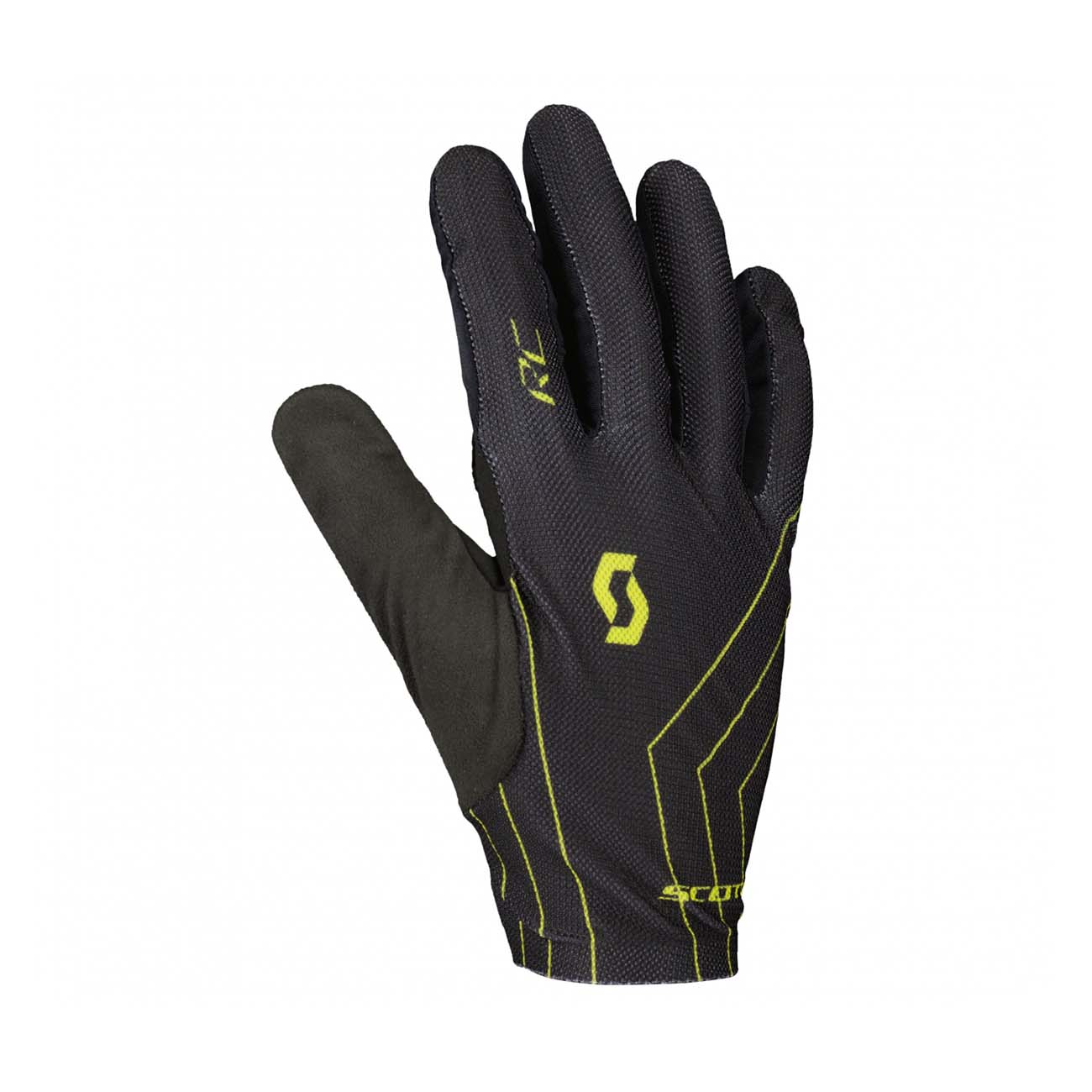 
                SCOTT Cyklistické rukavice dlouhoprsté - RC TEAM LF 2022 - žlutá/černá XL
            