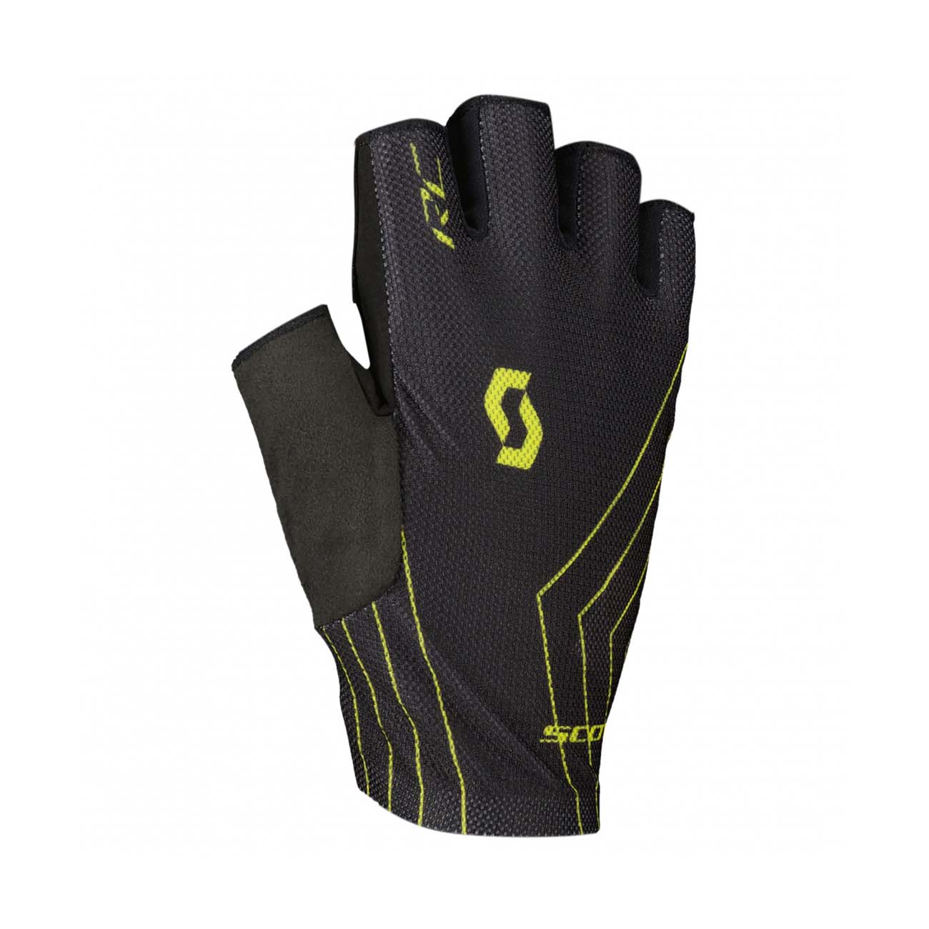
                SCOTT Cyklistické rukavice krátkoprsté - RC TEAM LF 2022 - černá/žlutá L
            