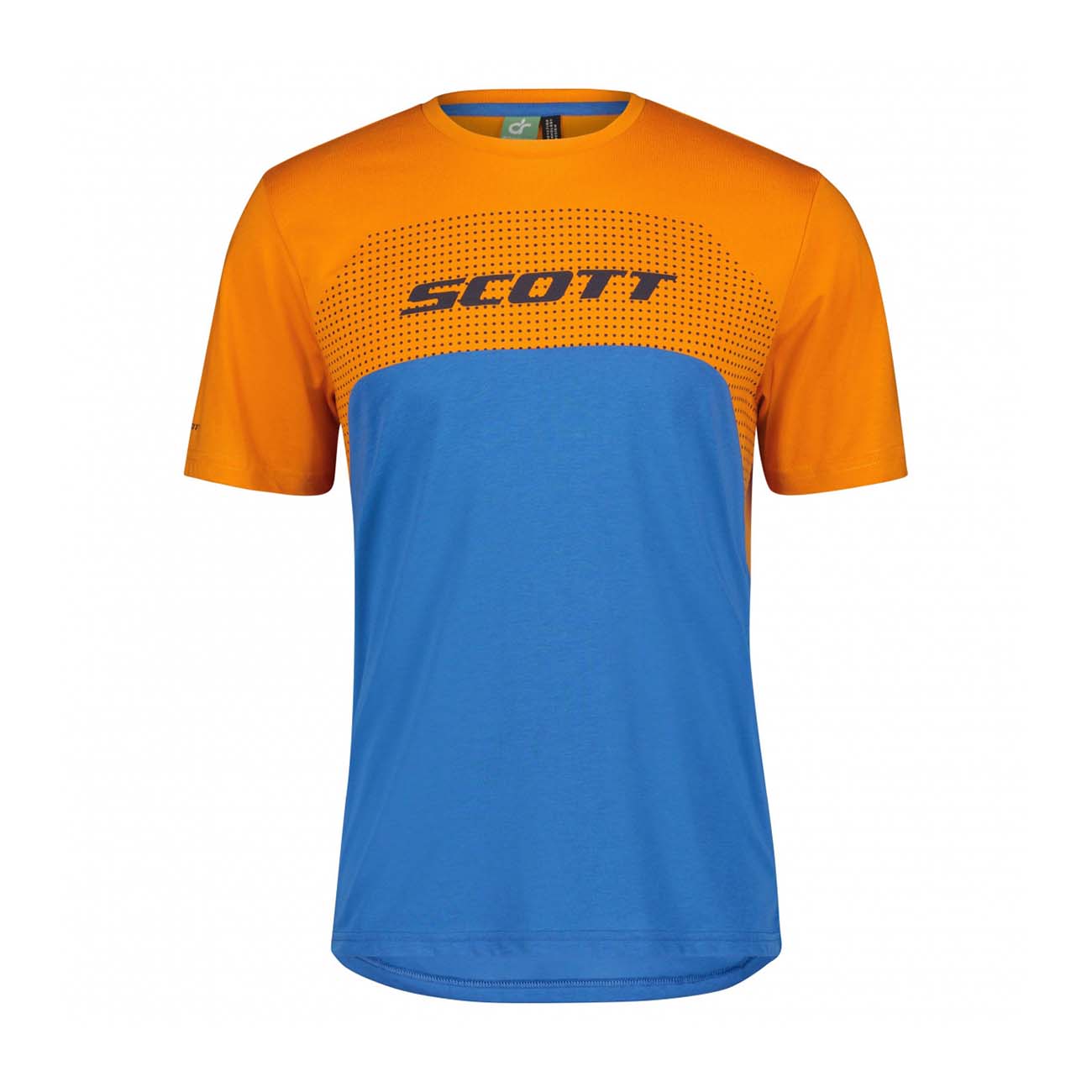 
                SCOTT Cyklistický dres s krátkým rukávem - TRAIL FLOW DRI SS - oranžová/modrá S
            