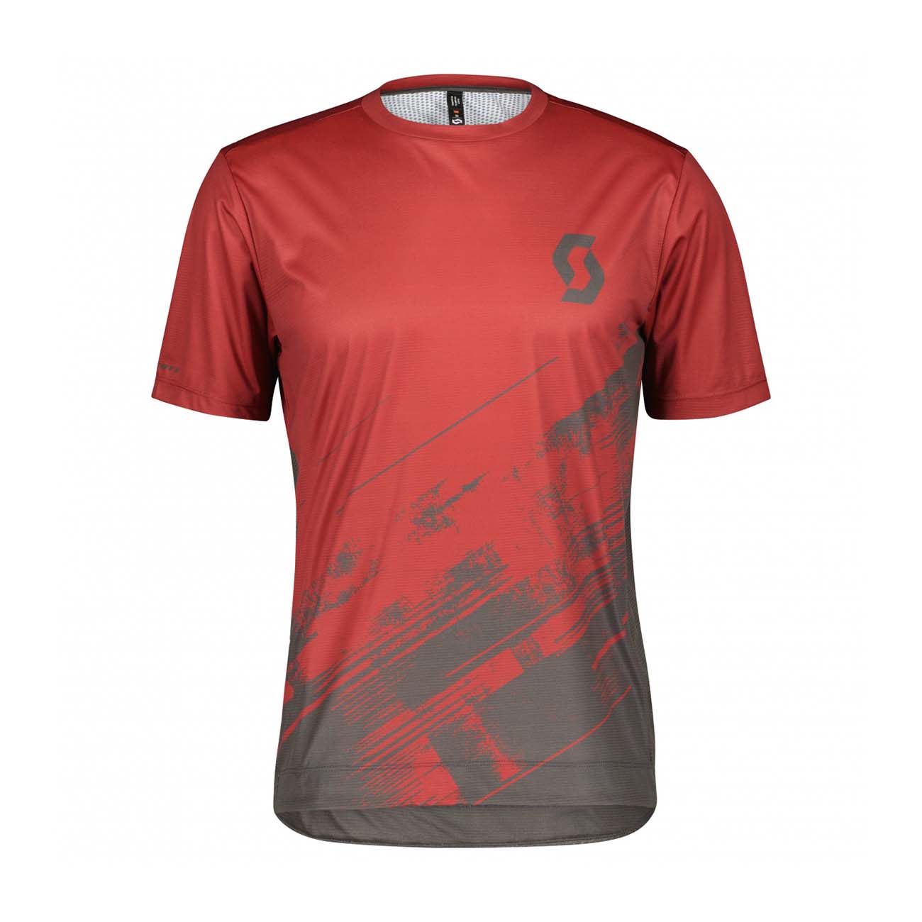 Levně SCOTT Cyklistický dres s krátkým rukávem - TRAIL VERTIC SS - červená/šedá L