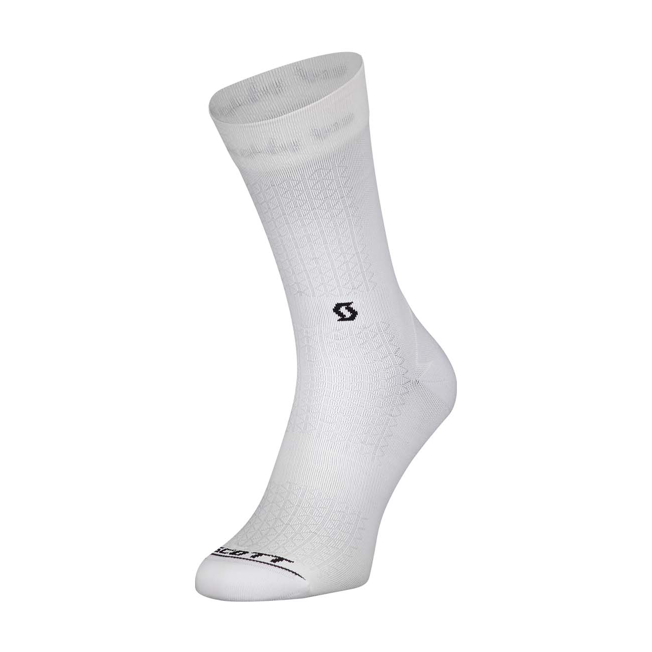 SCOTT Cyklistické ponožky klasické - PERFORMANCE CREW - černá/bílá 42-44