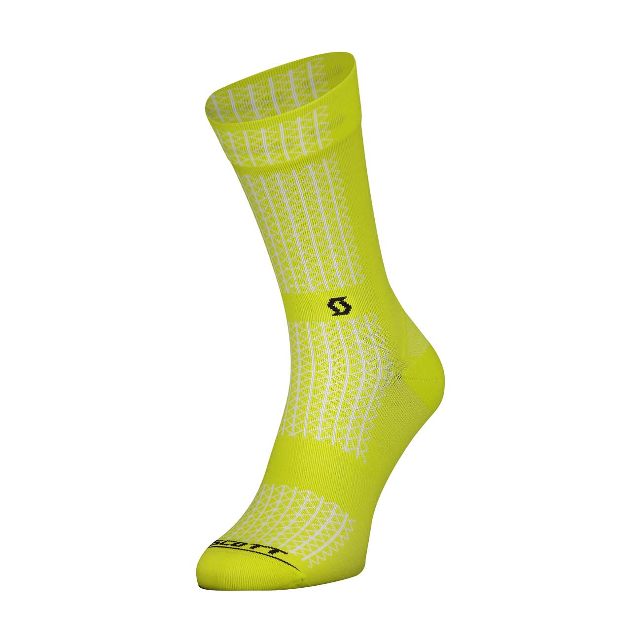 
                SCOTT Cyklistické ponožky klasické - PERFORMANCE CREW - černá/žlutá 36-38
            