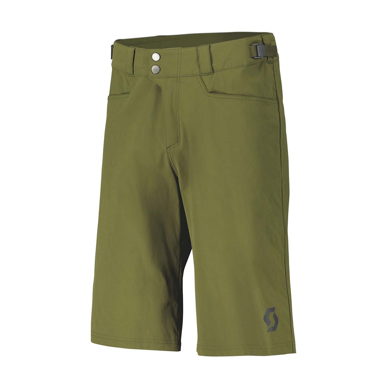 
                SCOTT Cyklistické kalhoty krátké bez laclu - TRAIL FLOW - zelená XL
            