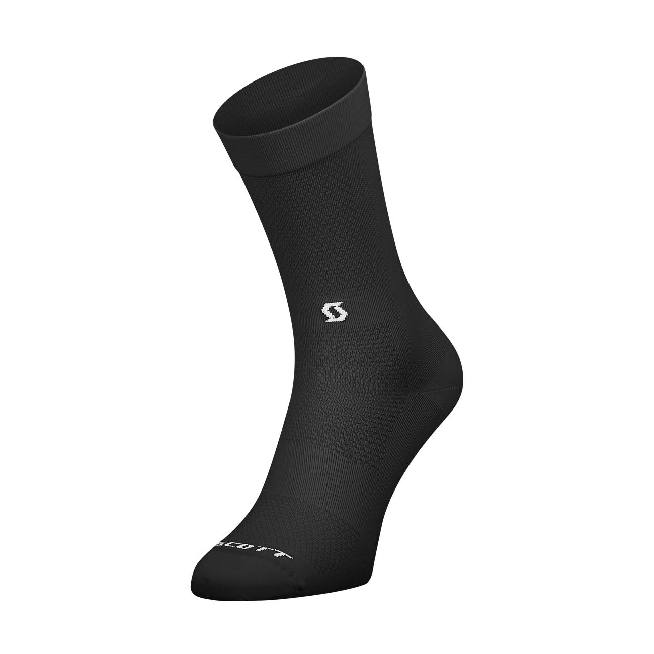 
                SCOTT Cyklistické ponožky klasické - PE NO SHORTCUTS CREW - černá
            