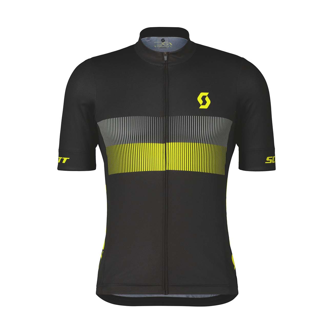 
                SCOTT Cyklistický dres s krátkým rukávem - RC TEAM 10 SS - černá/žlutá
            