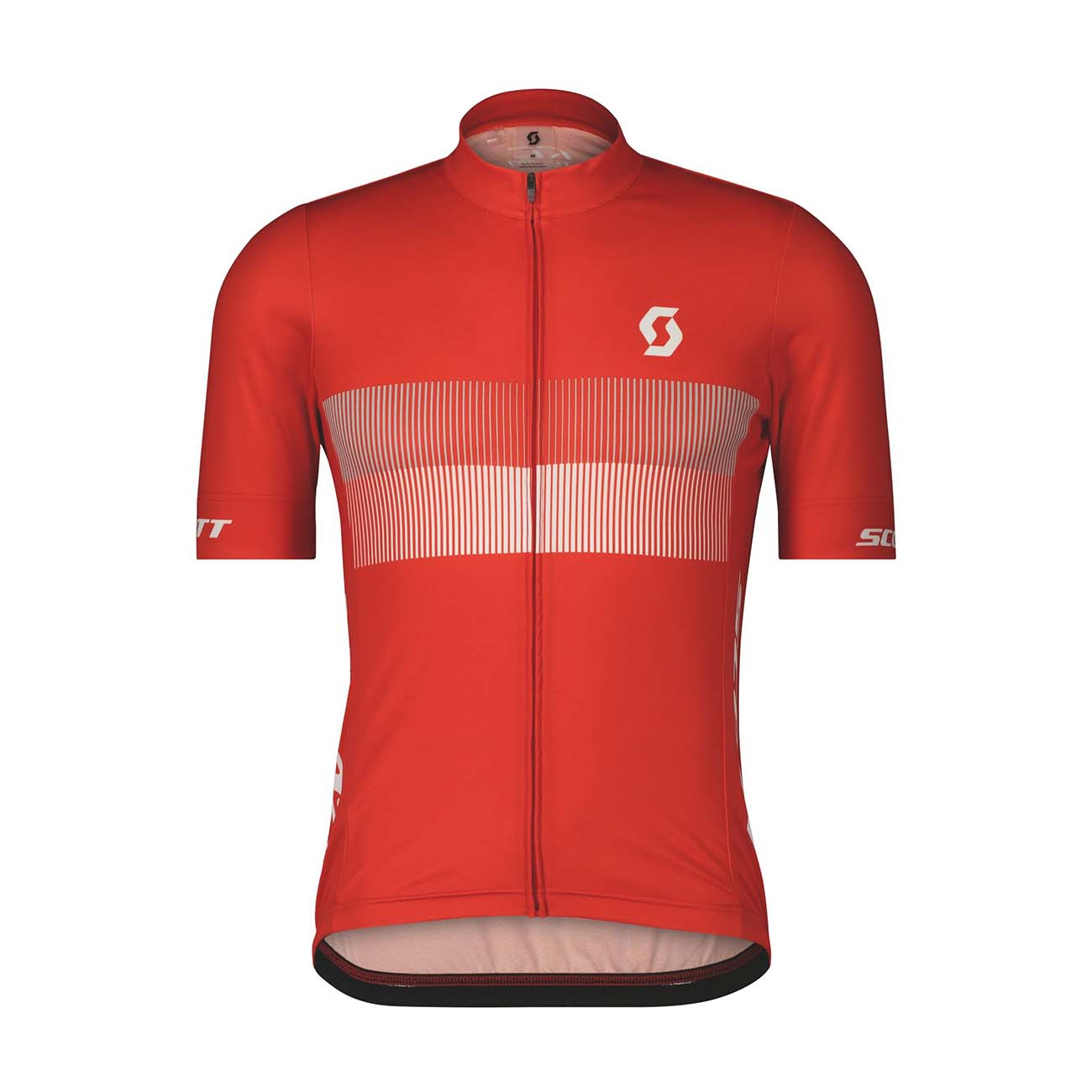 
                SCOTT Cyklistický dres s krátkým rukávem - RC TEAM 10 SS - bílá/červená M
            