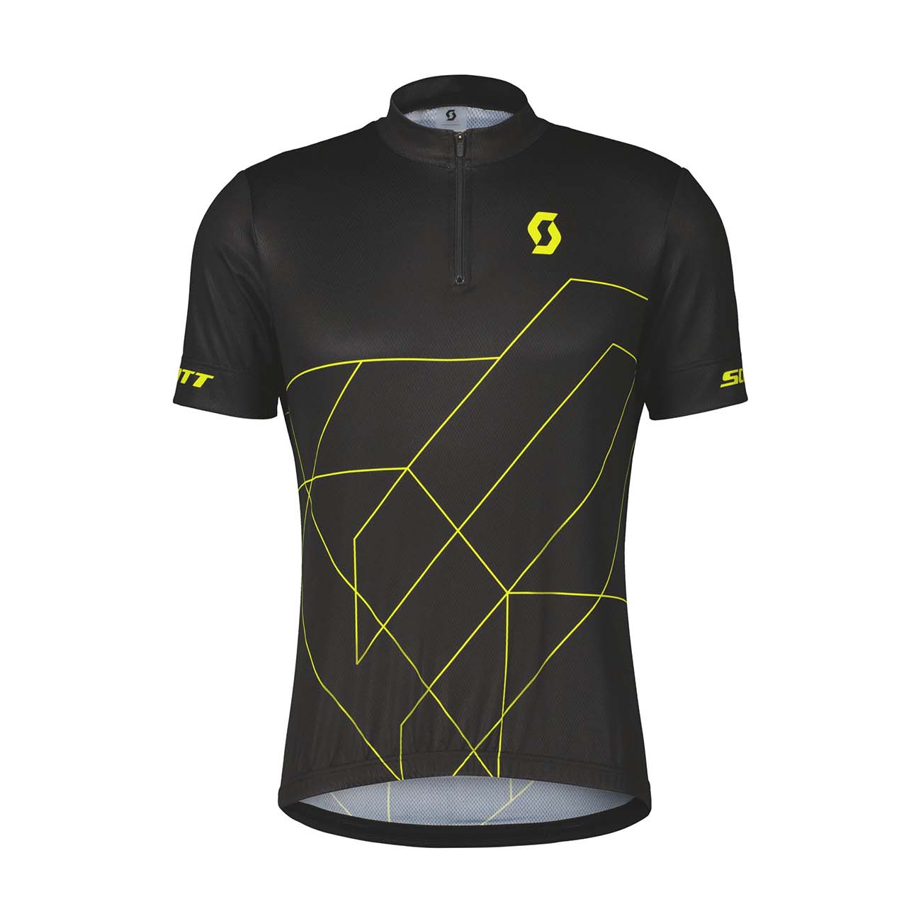 
                SCOTT Cyklistický dres s krátkým rukávem - RC TEAM 20 SS - černá/žlutá 2XL
            