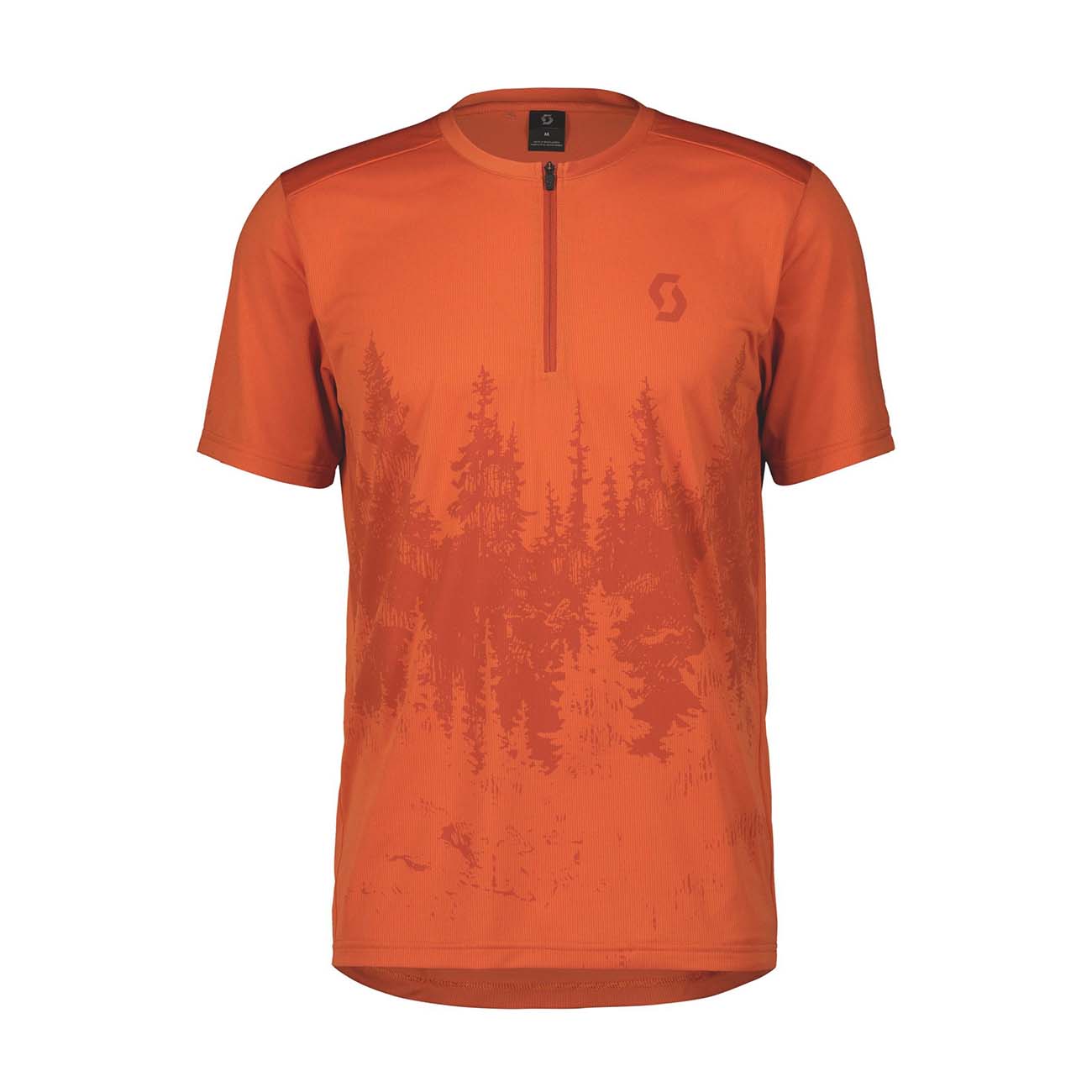 
                SCOTT Cyklistický dres s krátkým rukávem - TRAIL FLOW ZIP SS - oranžová
            