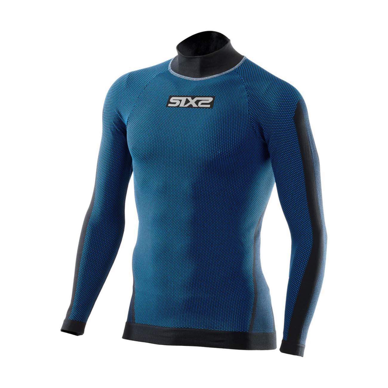 
                SIX2 Cyklistické triko s dlouhým rukávem - TS3 II - modrá
            