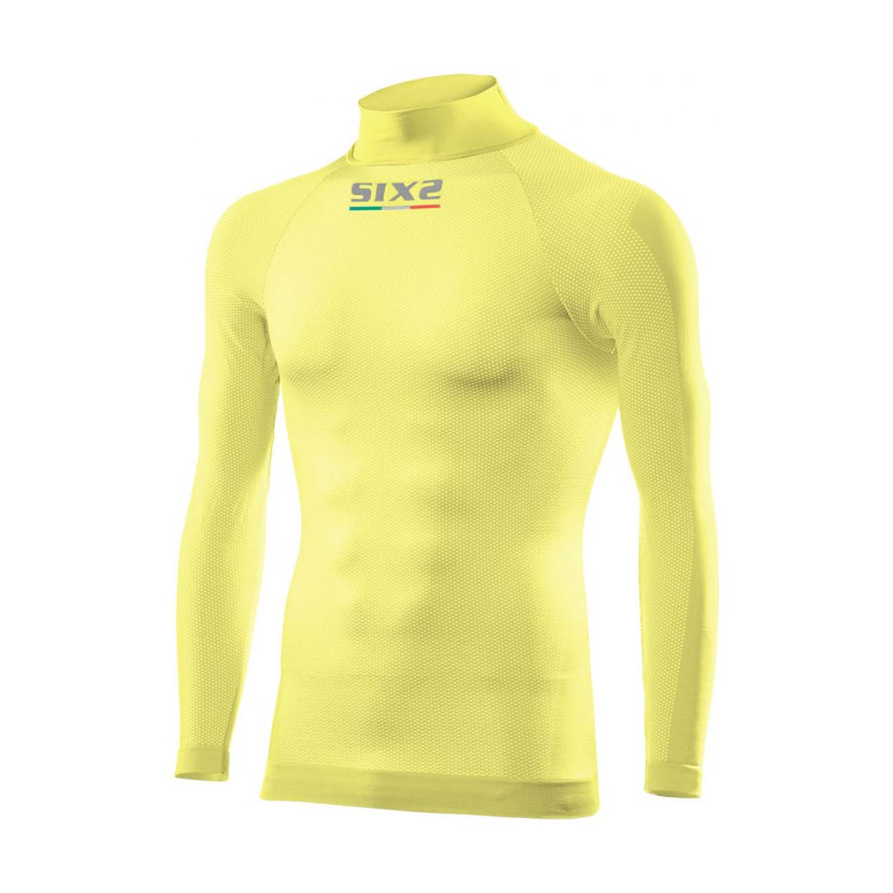 
                SIX2 Cyklistické triko s dlouhým rukávem - TS3 II - žlutá XL-2XL
            