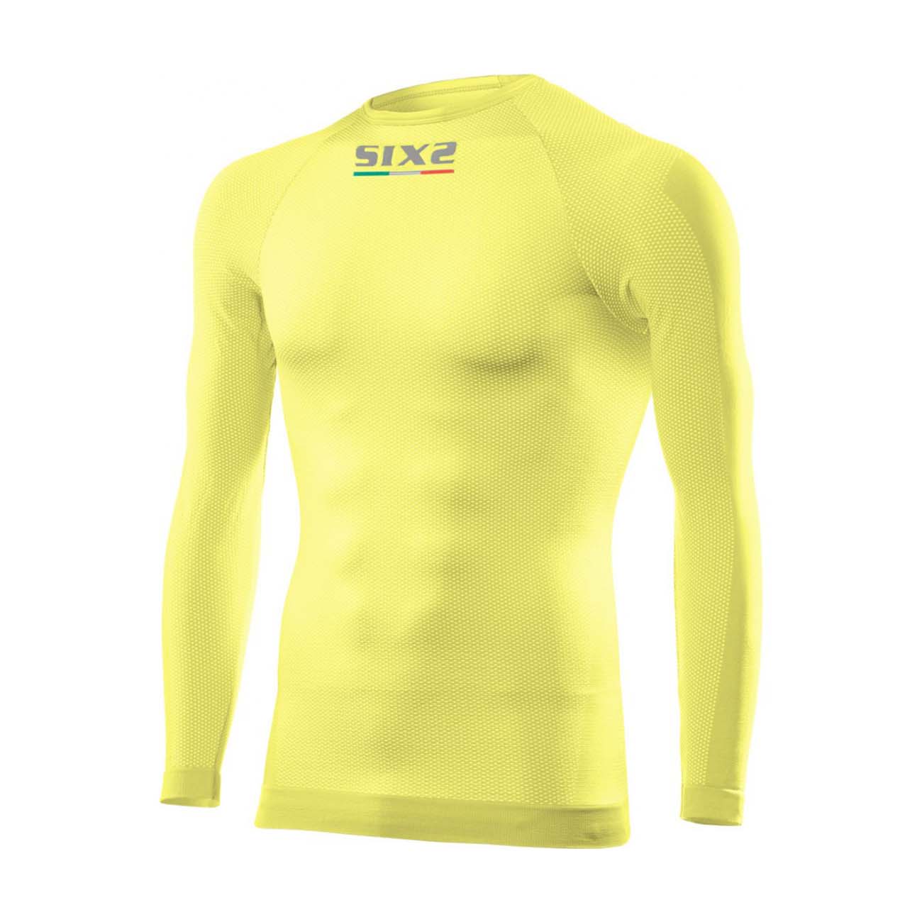 
                SIX2 Cyklistické triko s dlouhým rukávem - TS2 II - žlutá
            