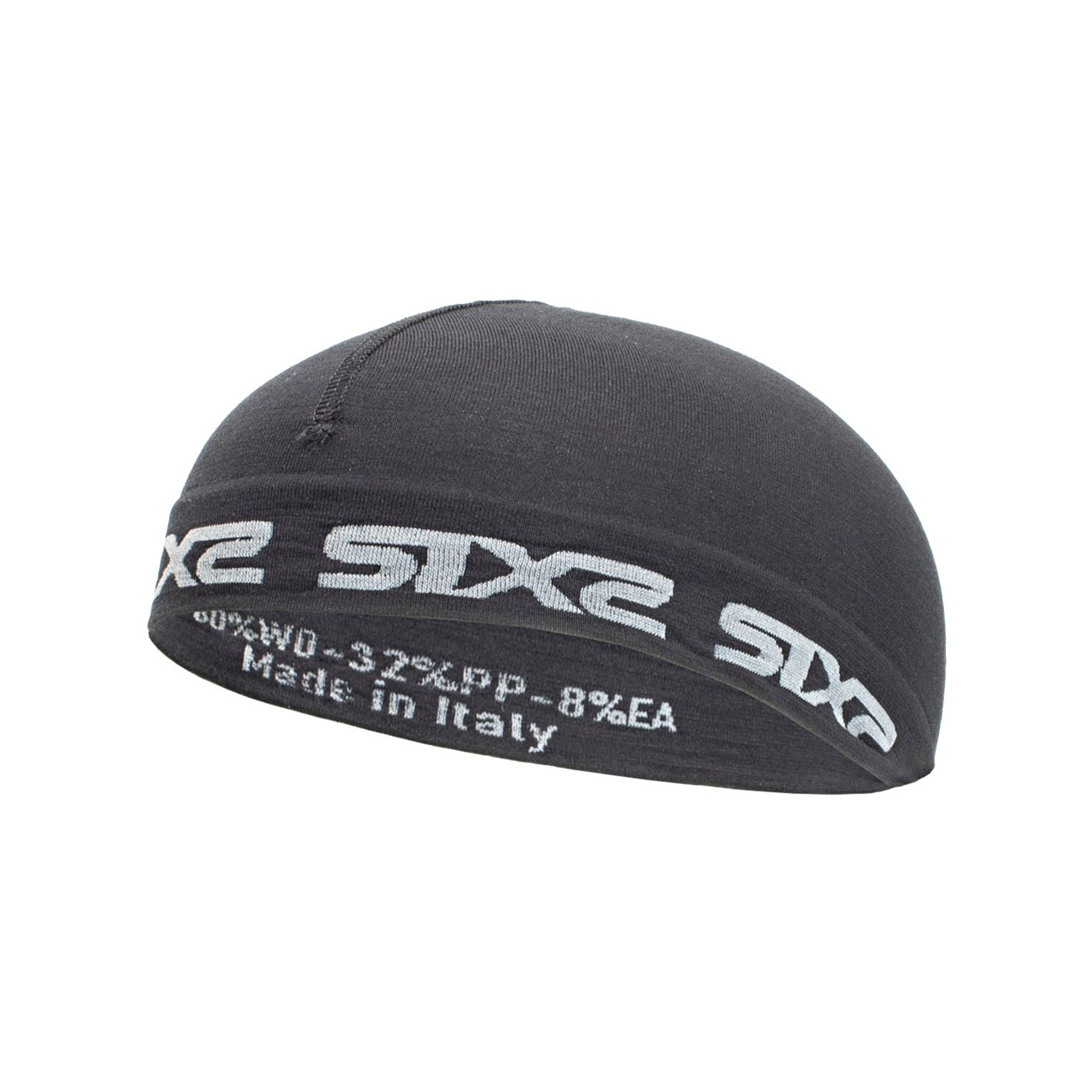 
                SIX2 Cyklistická čepice - SCX MERINOS - černá
            