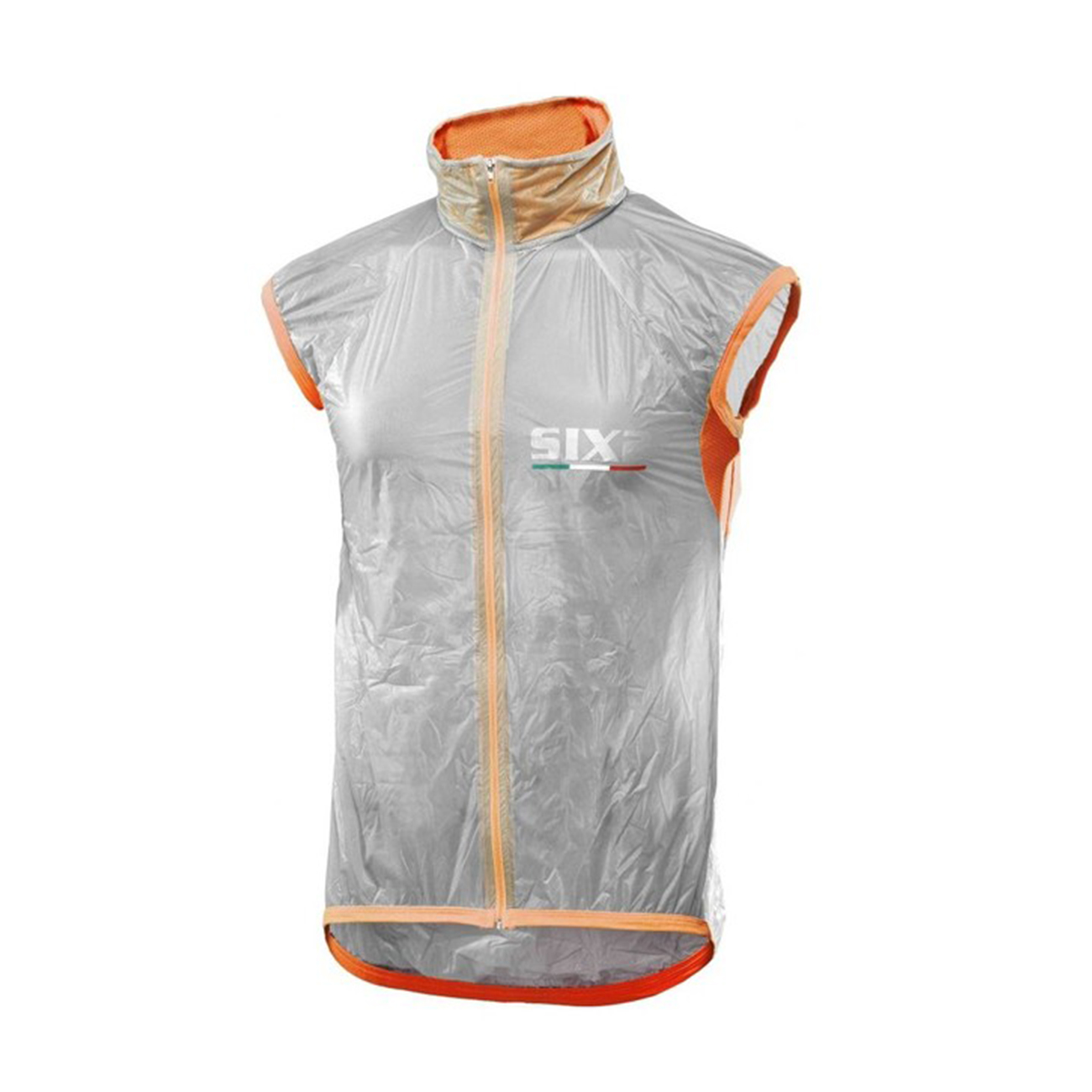 
                SIX2 Cyklistická vesta - GHOST - transparentní/oranžová
            