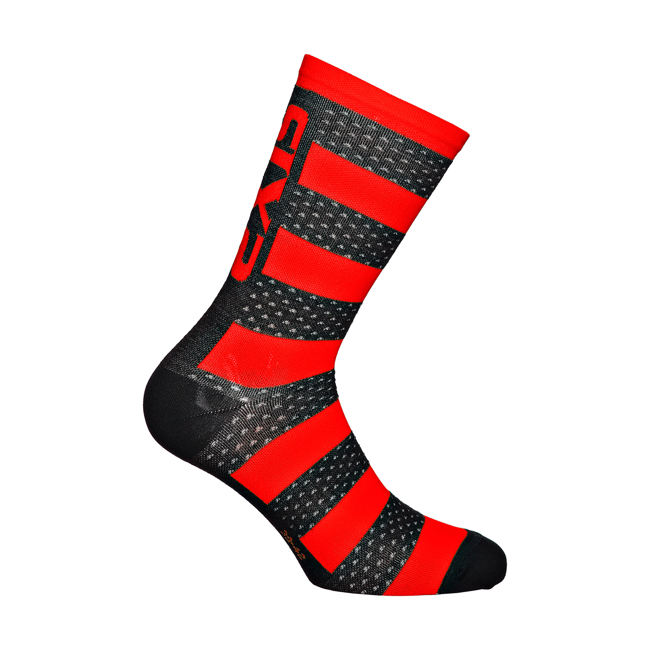 
                SIX2 Cyklistické ponožky klasické - LUXURY MERINO - červená/černá
            