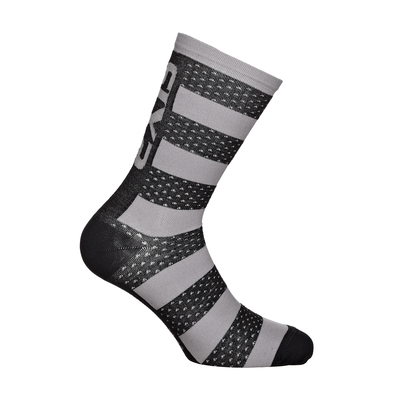 
                SIX2 Cyklistické ponožky klasické - LUXURY MERINO - černá/šedá
            