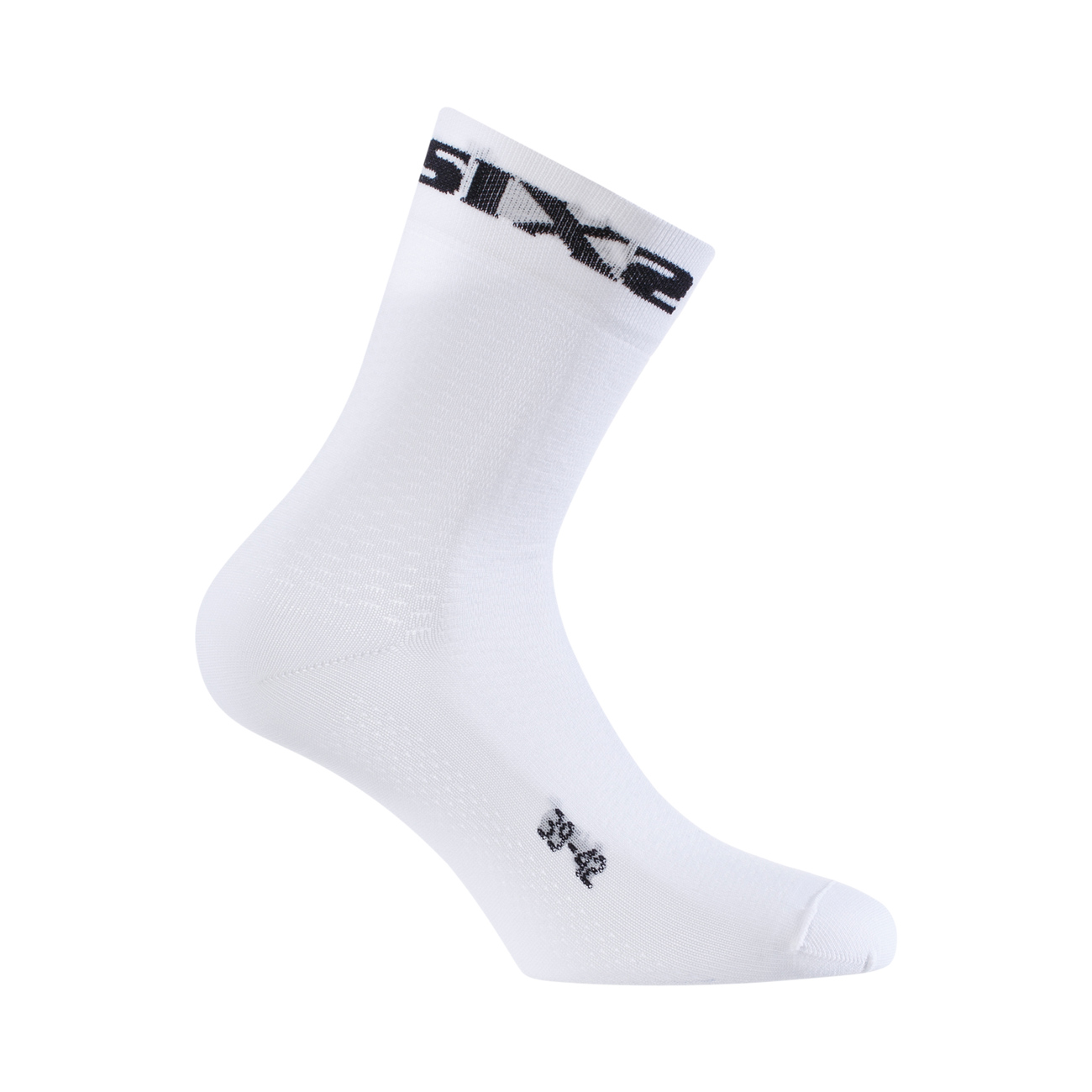 SIX2 Cyklistické ponožky klasické - WHITE SHORT - bílá