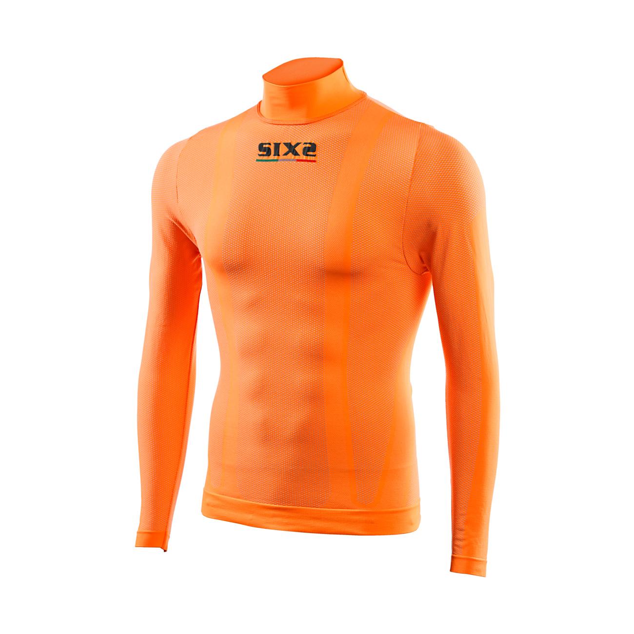 
                SIX2 Cyklistické triko s dlouhým rukávem - TS3 C - oranžová
            
