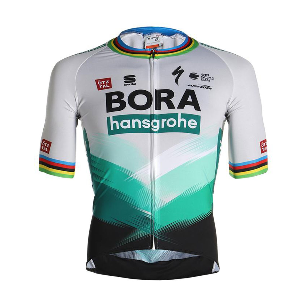 
                SPORTFUL Cyklistický dres s krátkým rukávem - BORA HANSGROHE 2021 - zelená/šedá 3XL
            