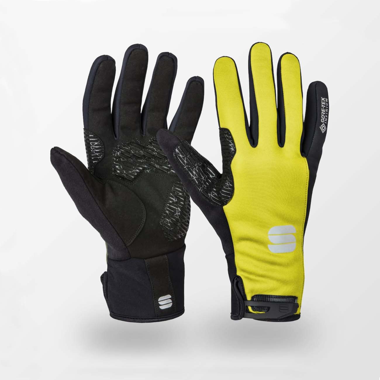 
                SPORTFUL Cyklistické rukavice dlouhoprsté - WS ESSENTIAL 2 - žlutá/černá
            