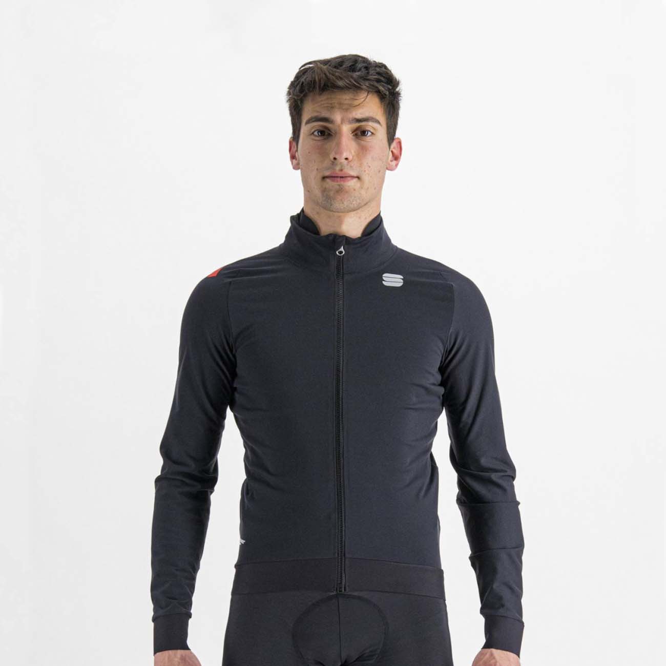 
                SPORTFUL Cyklistická větruodolná bunda - FIANDRE PRO - černá 2XL
            