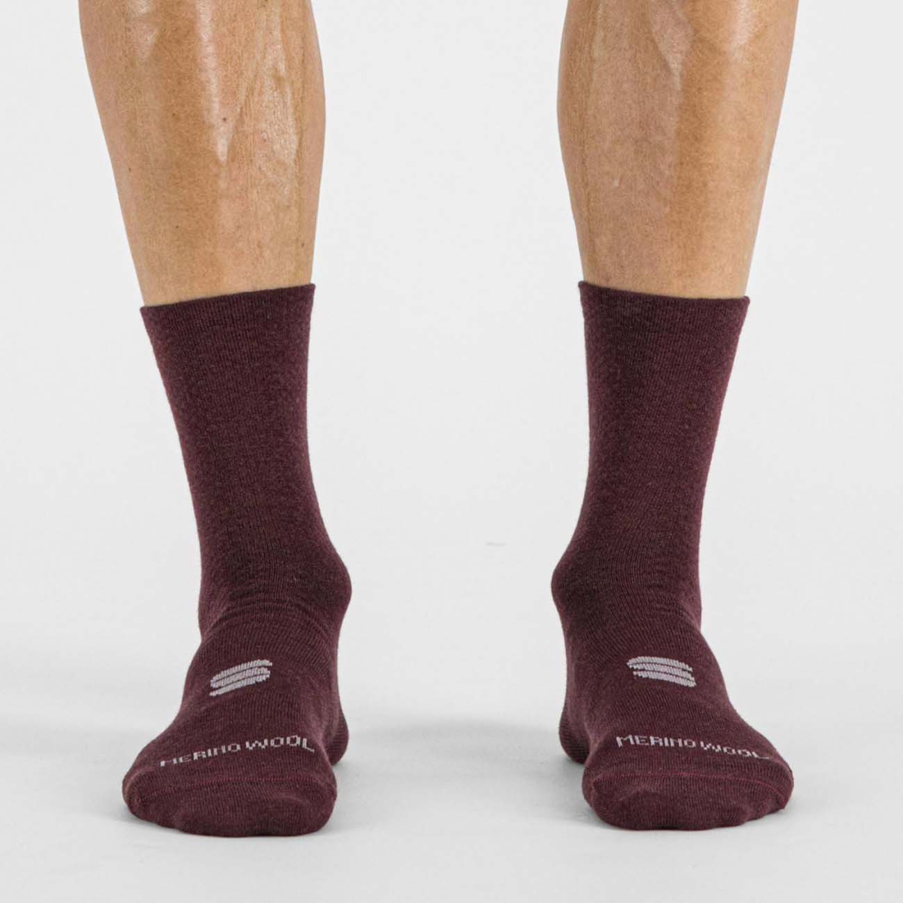 
                SPORTFUL Cyklistické ponožky klasické - MERINO WOOL 18 - bordó XL
            