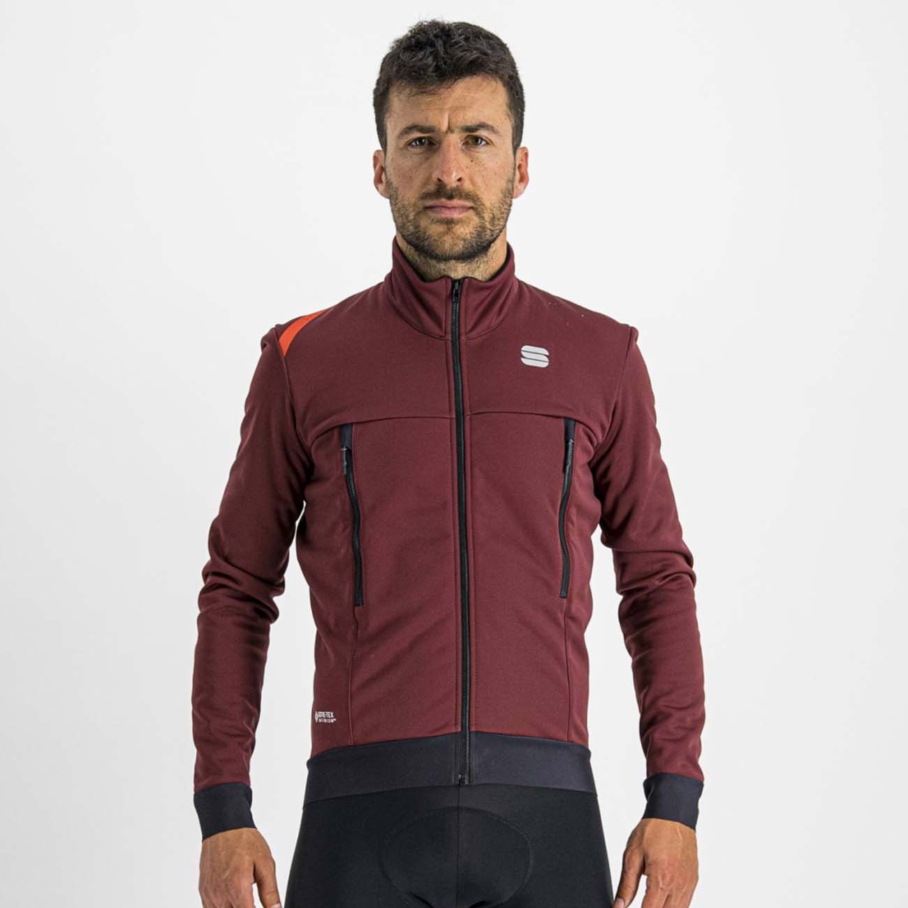 
                SPORTFUL Cyklistická zateplená bunda - FIANDRE WARM - bordó XL
            