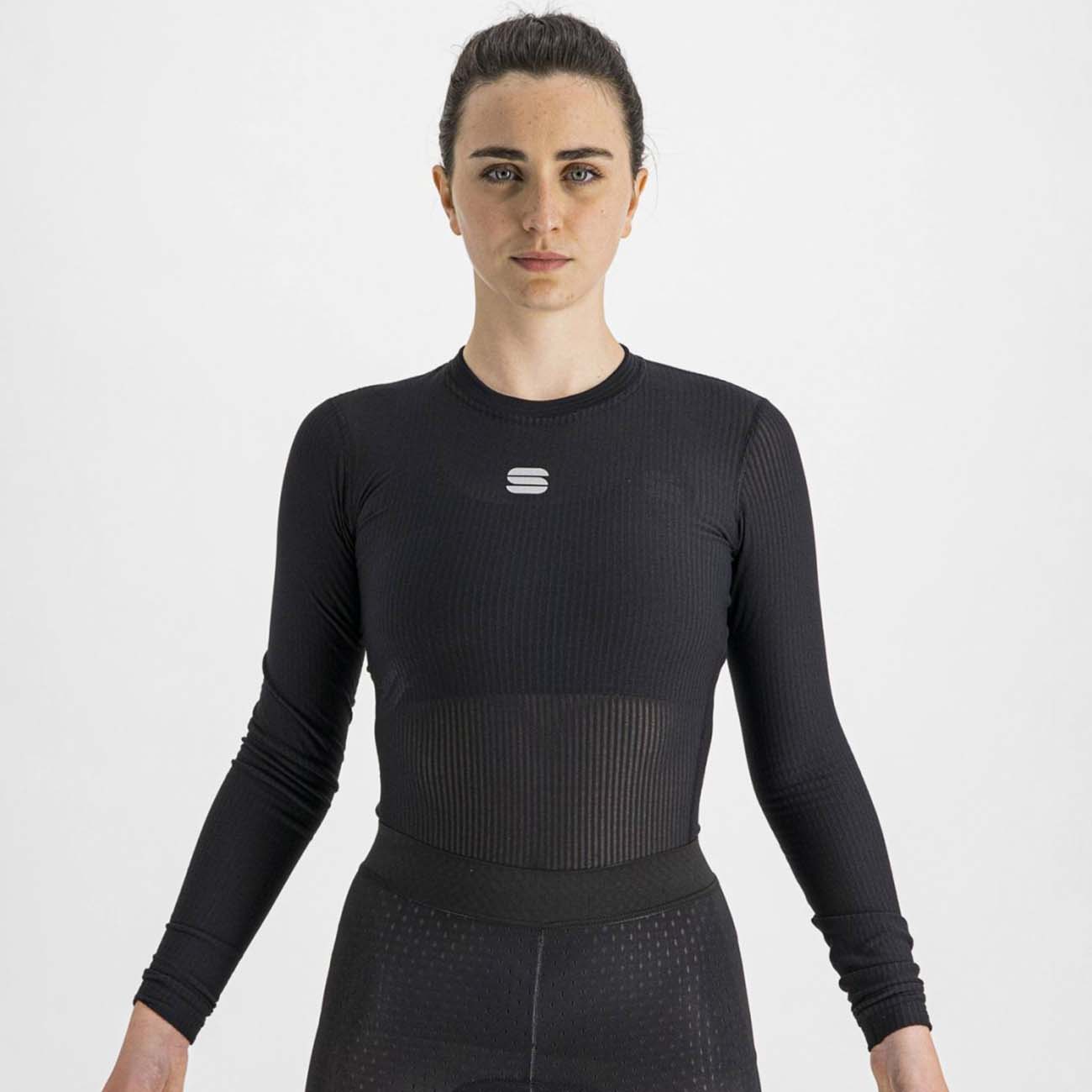 
                SPORTFUL Cyklistické triko s dlouhým rukávem - BODYFIT PRO WOMAN - černá XL
            
