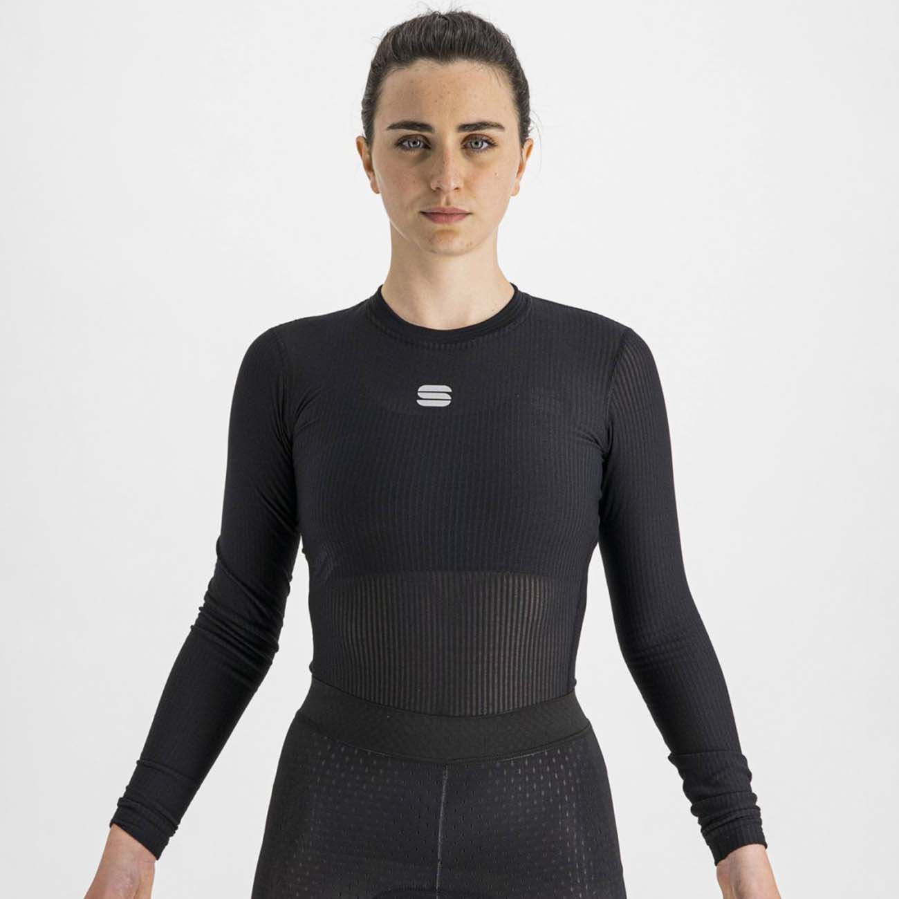 
                SPORTFUL Cyklistické triko s dlouhým rukávem - BODYFIT PRO WOMAN - černá S
            