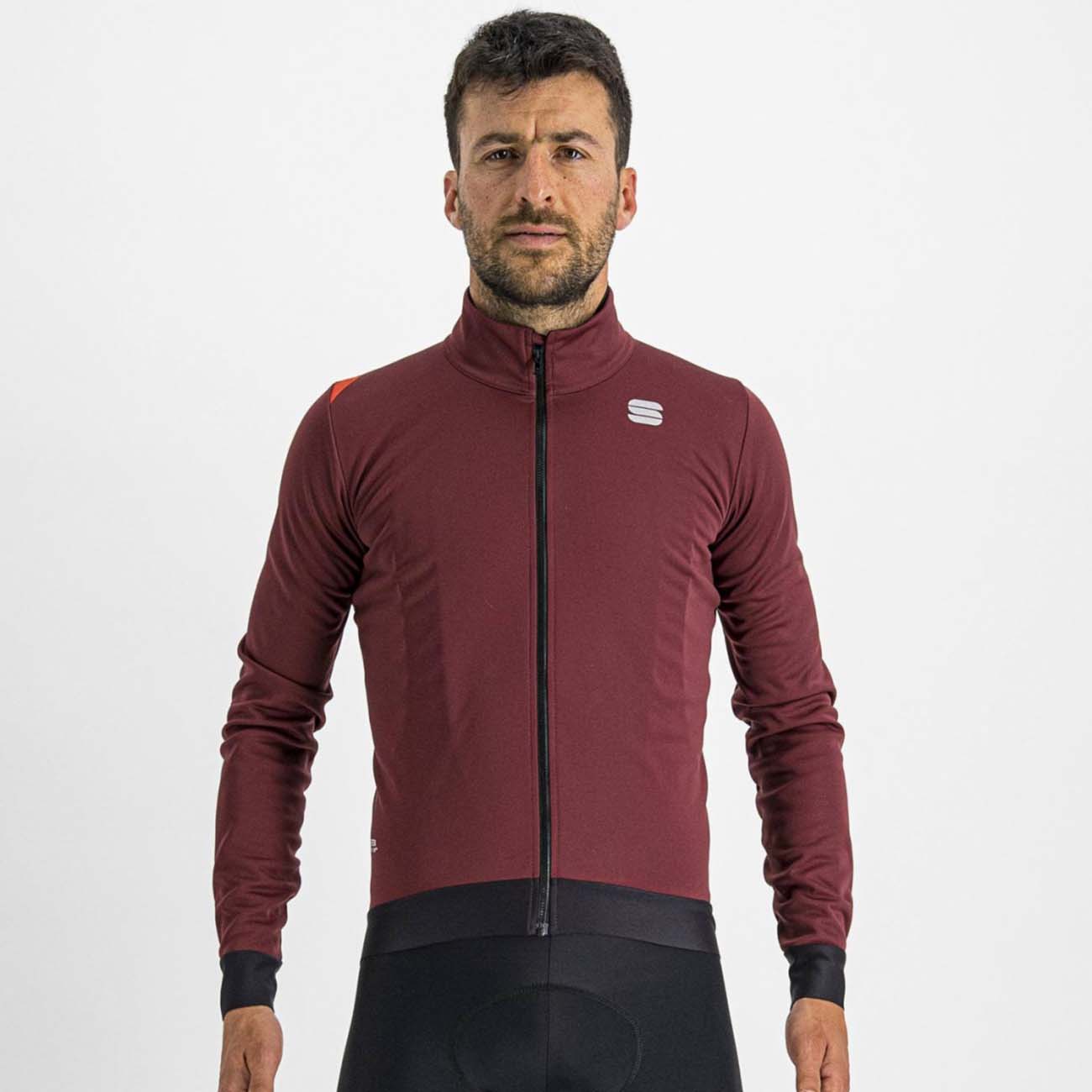 
                SPORTFUL Cyklistická větruodolná bunda - FIANDRE PRO MEDIUM - černá/červená 3XL
            