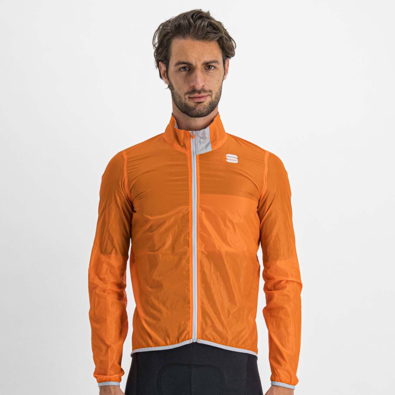 
                SPORTFUL Cyklistická větruodolná bunda - HOT PACK EASYLIGHT - oranžová M
            