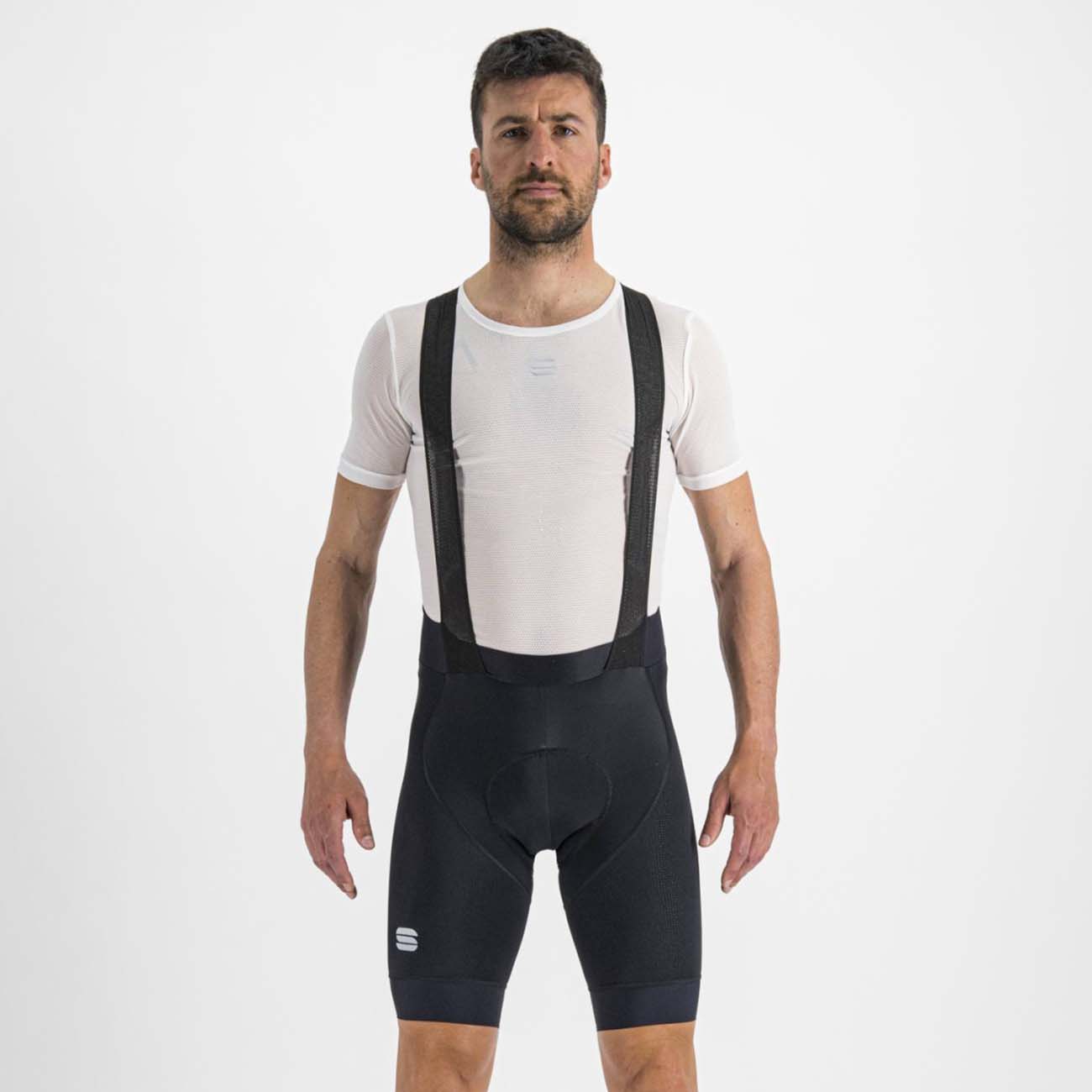 
                SPORTFUL Cyklistické kalhoty krátké s laclem - BODYFIT PRO - černá S
            