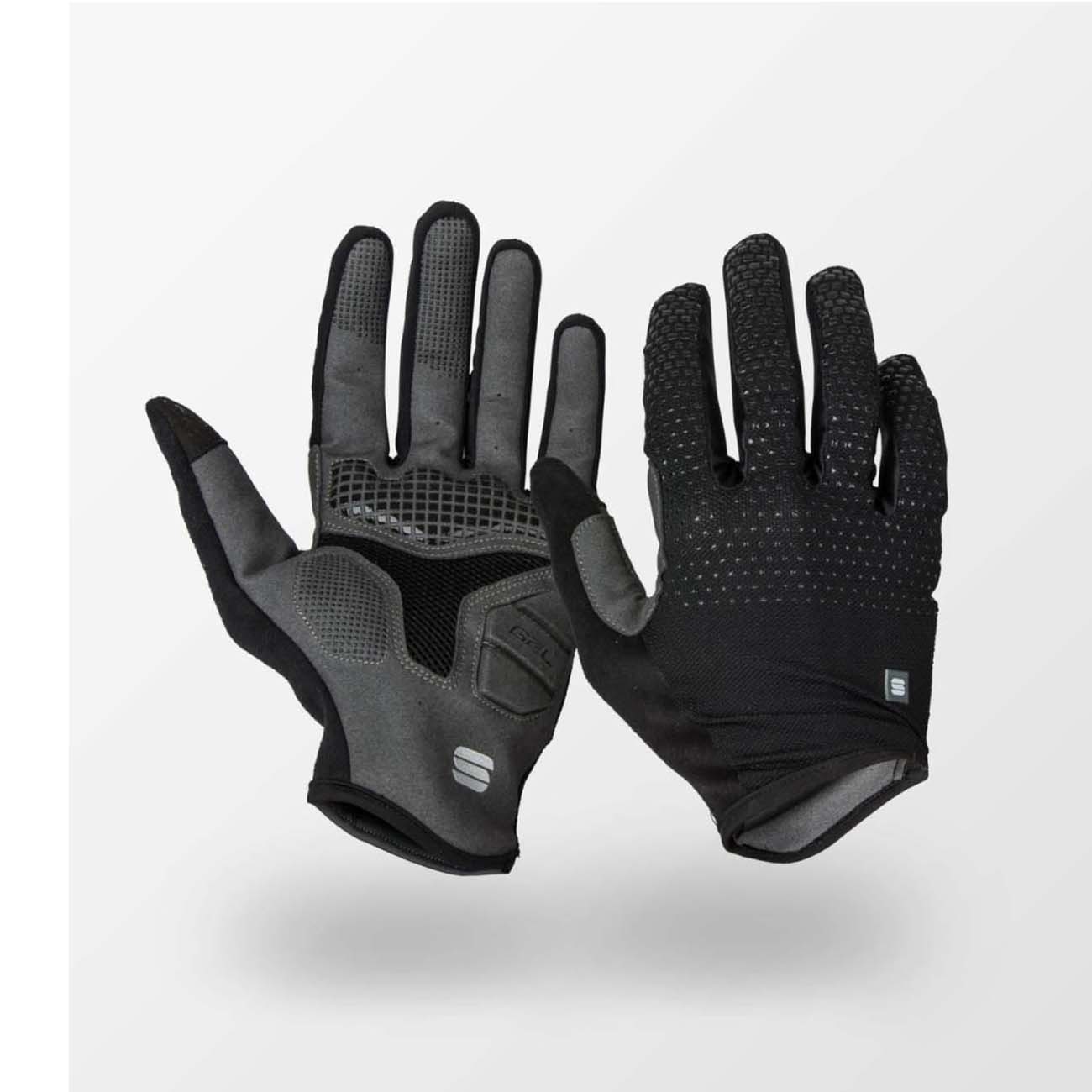 
                SPORTFUL Cyklistické rukavice dlouhoprsté - FULL GRIP - černá XL
            