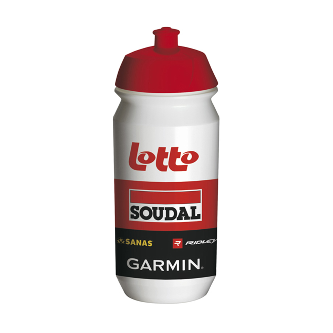 
                TACX Cyklistická láhev na vodu - LOTTO SOUDAL - bílá/červená
            