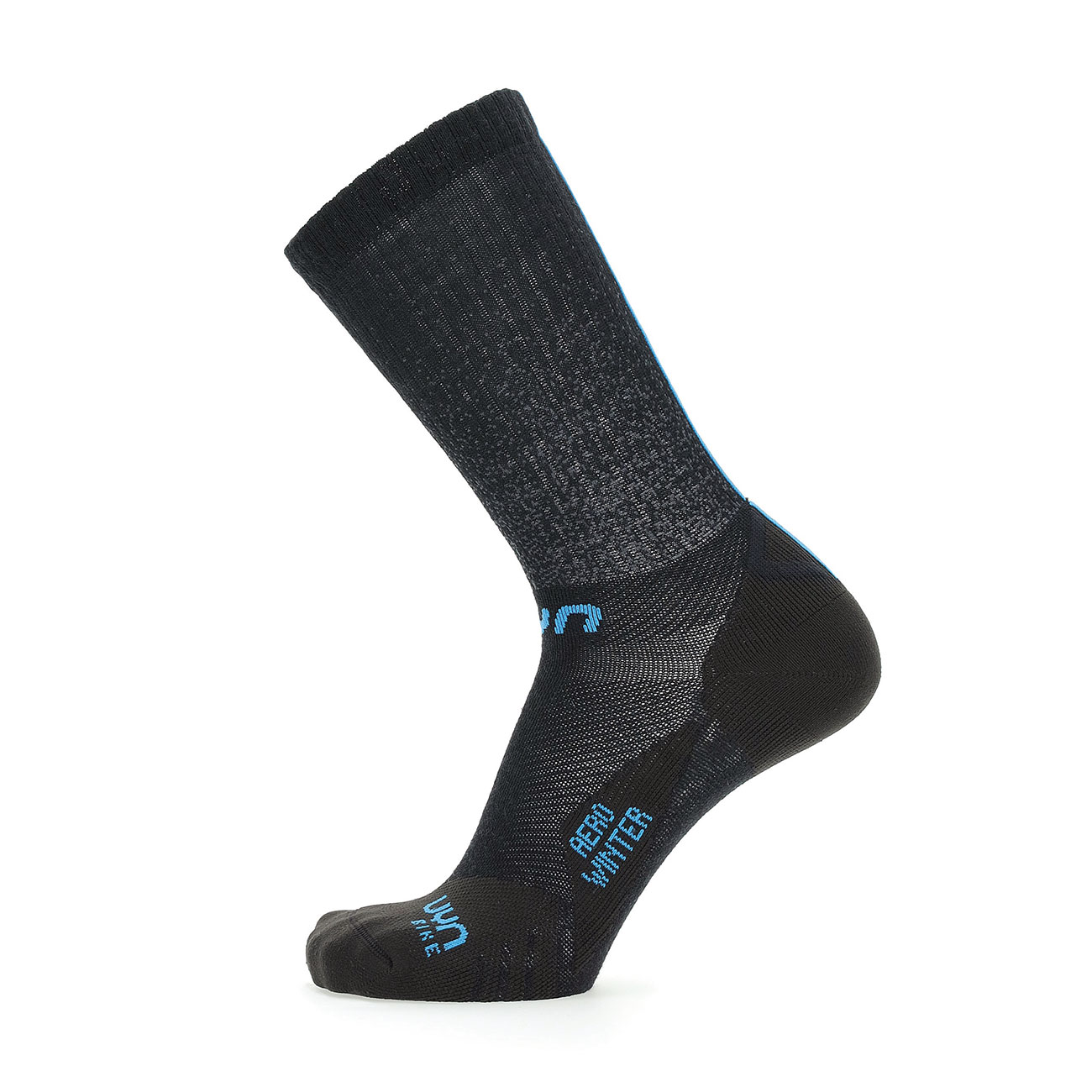 
                UYN Cyklistické ponožky klasické - AERO WINTER - černá 45-47
            