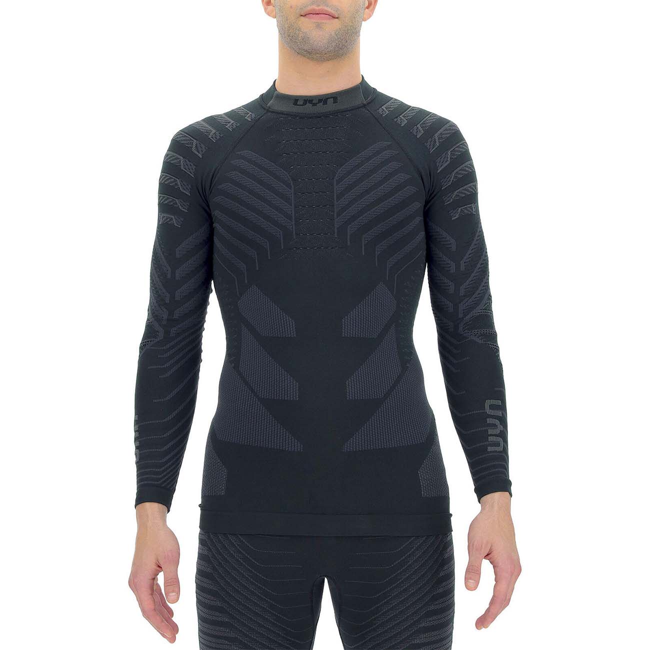 
                UYN Cyklistické triko s dlouhým rukávem - RESILYON  - černá L-XL
            