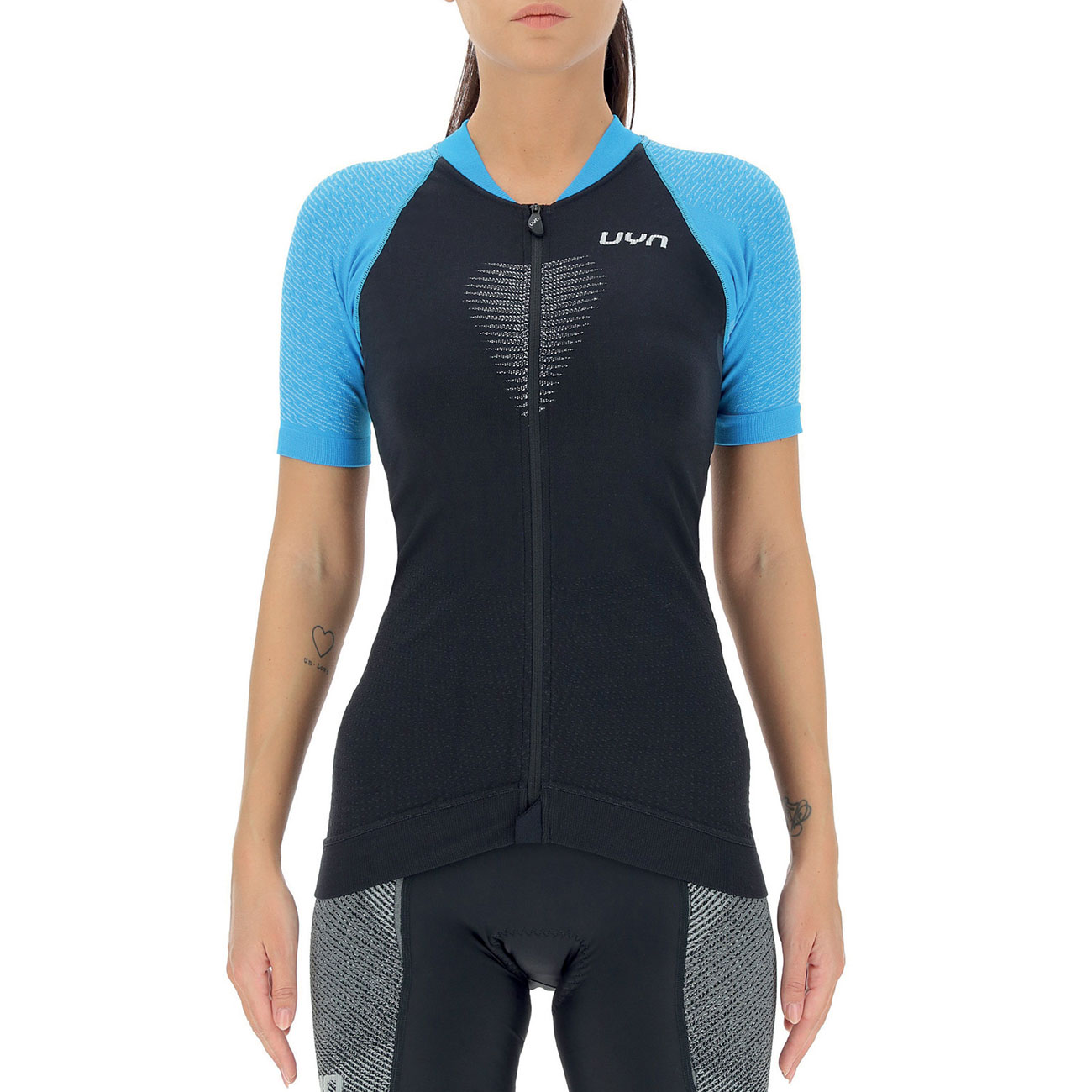 
                UYN Cyklistický dres s krátkým rukávem - GRANFONDO LADY - modrá/černá XL
            