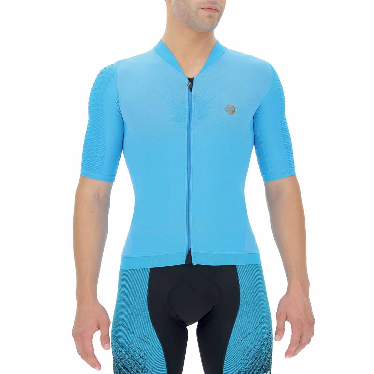 
                UYN Cyklistický dres s krátkým rukávem - BIKING AIRWING - modrá XL
            