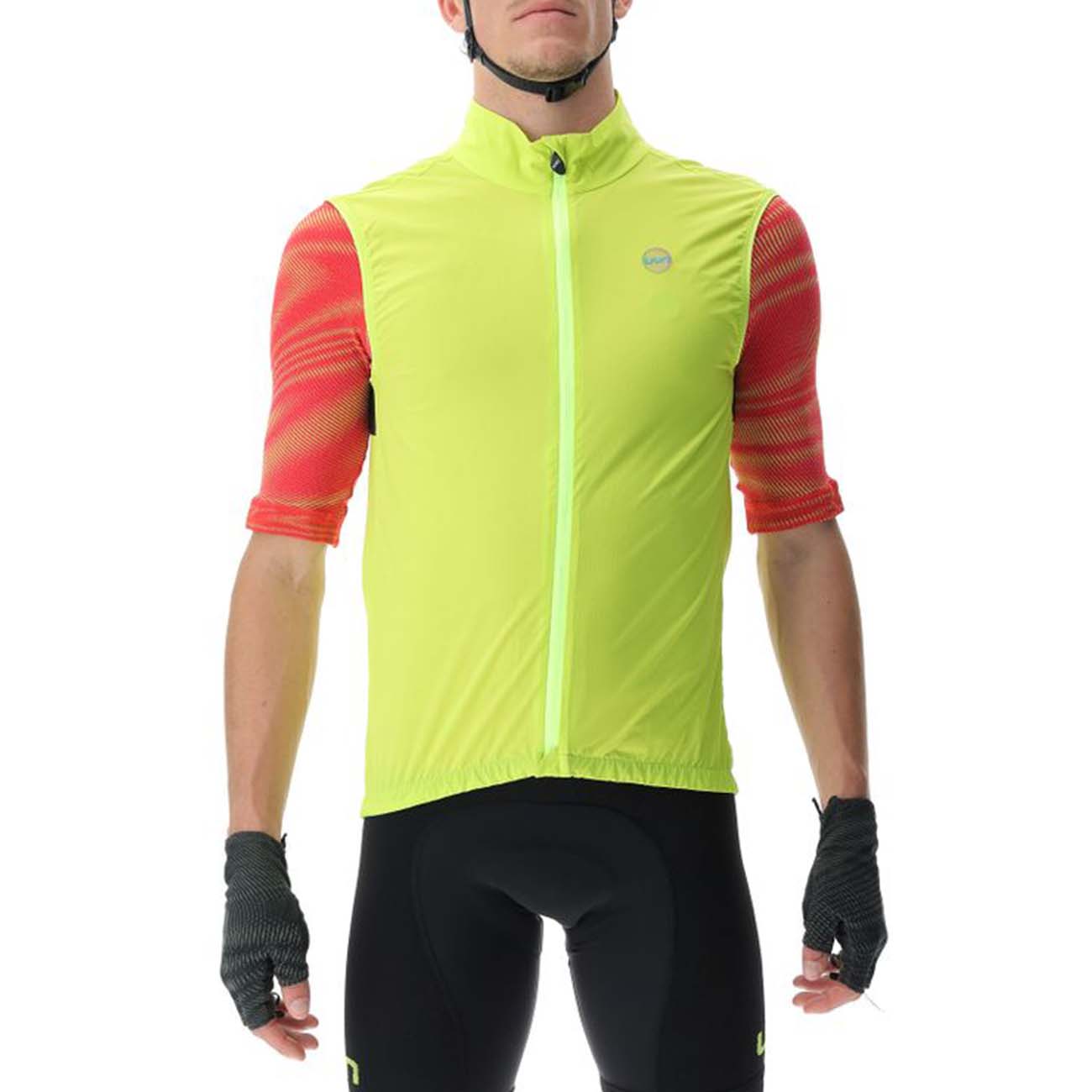 
                UYN Cyklistická větruodolná bunda - ULTRALIGHT WIND - černá/žlutá M
            