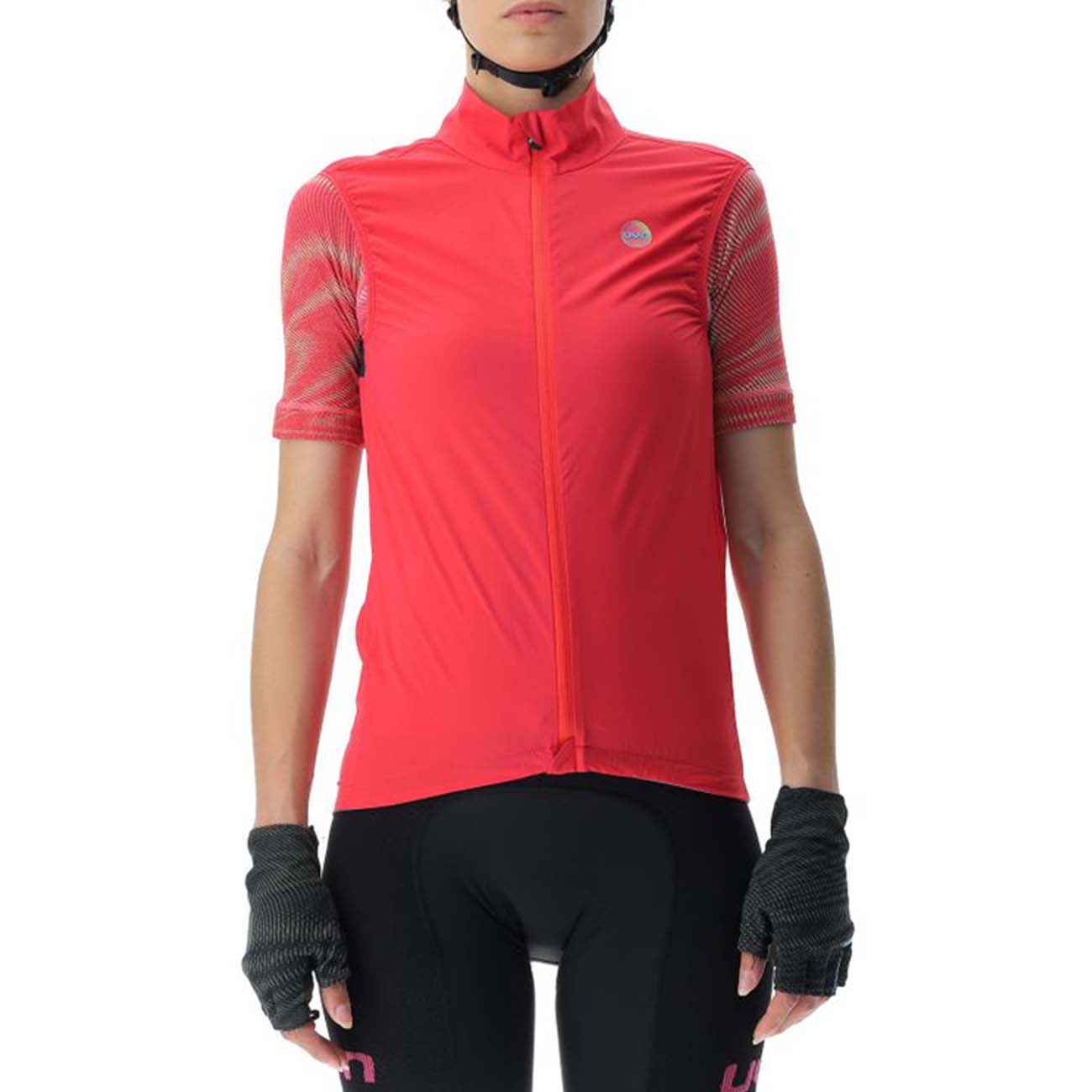 
                UYN Cyklistická větruodolná bunda - ULTRALIGHT WIND LADY - černá/růžová S
            