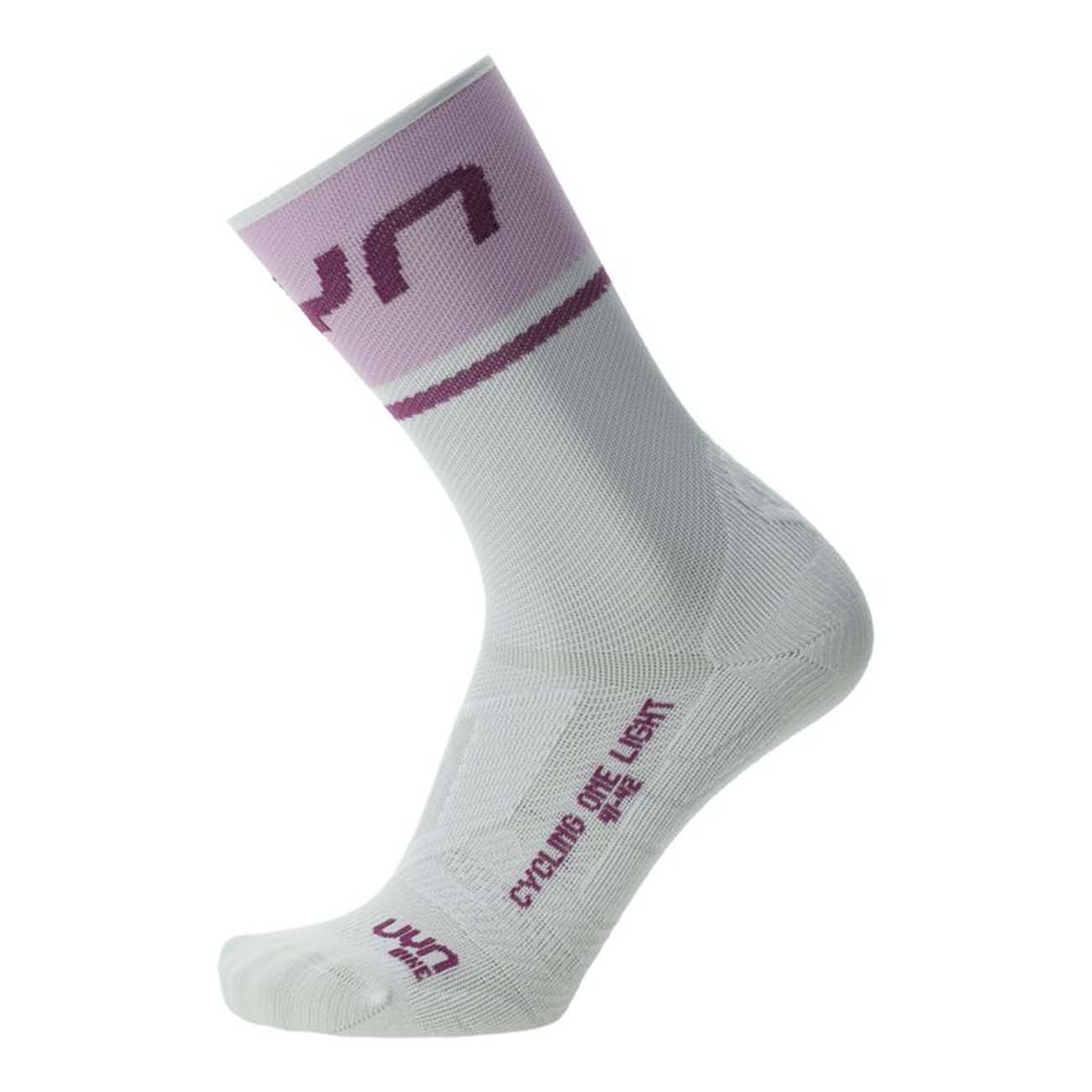 
                UYN Cyklistické ponožky klasické - ONE LIGHT LADY - růžová/bílá/bordó 41-42
            