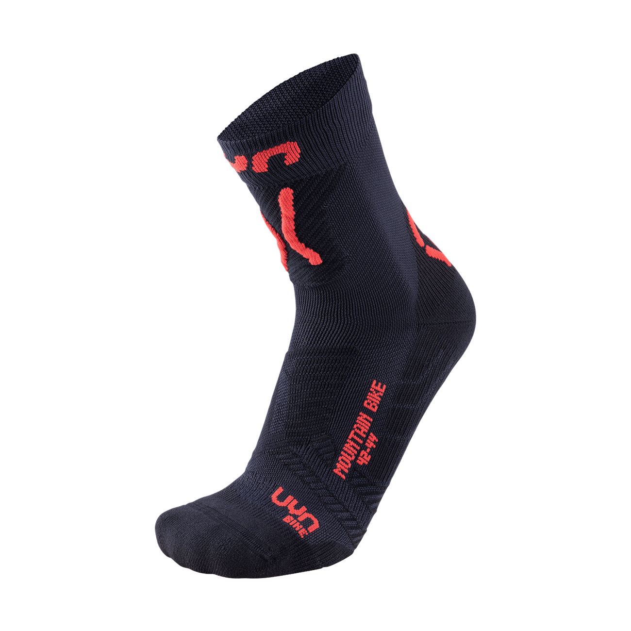 
                UYN Cyklistické ponožky klasické - MOUNTAIN MTB - červená/černá
            