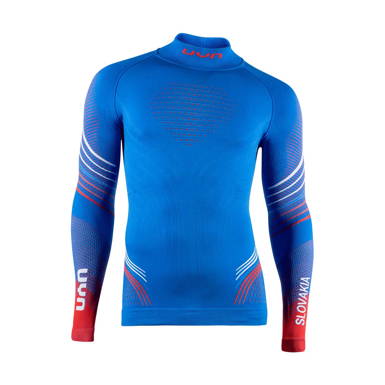 
                UYN Cyklistické triko s dlouhým rukávem - NATYON 2.0 SLOVAKIA - červená/bílá/modrá
            